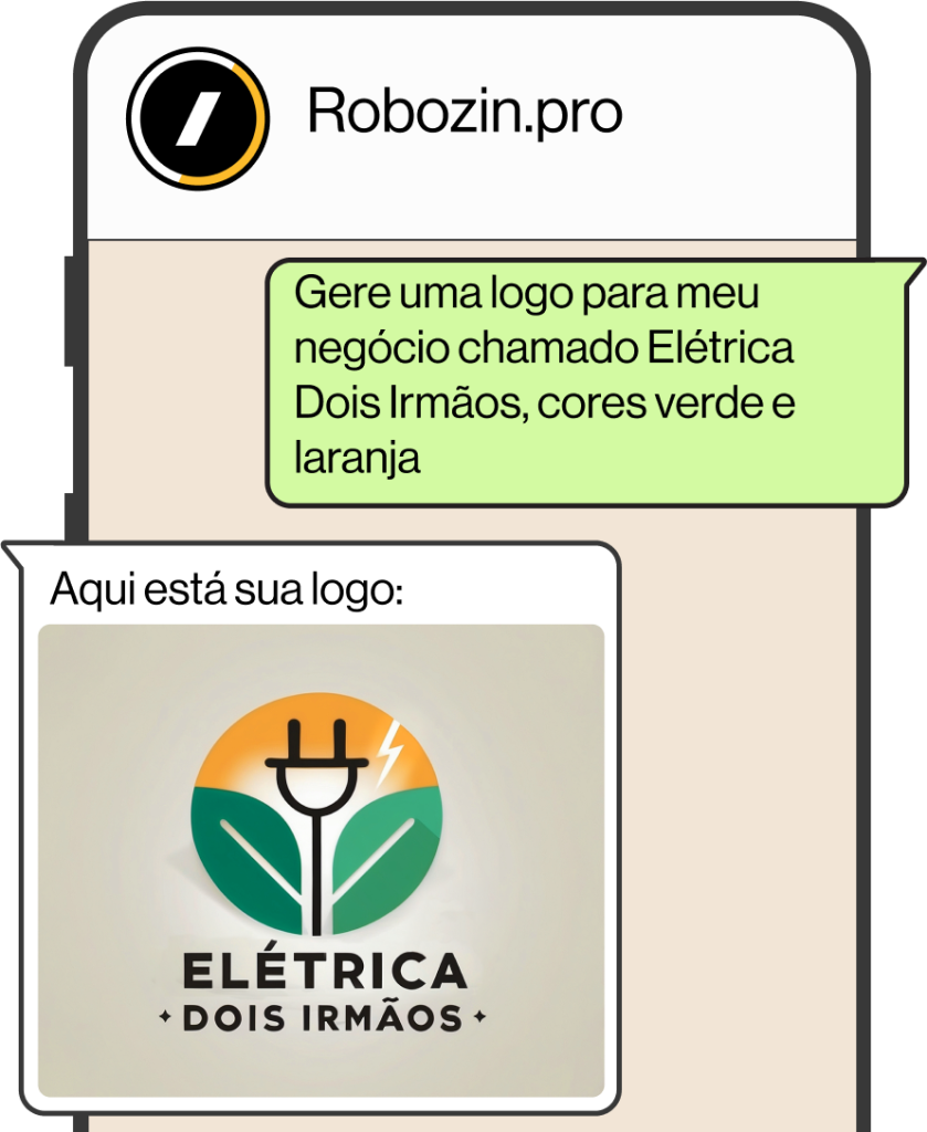 Geração de Logo & Banner: Crie imagens diretamente pelo WhatsApp