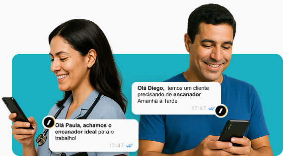 Exemplo de Interação entre Cliente e Profissional