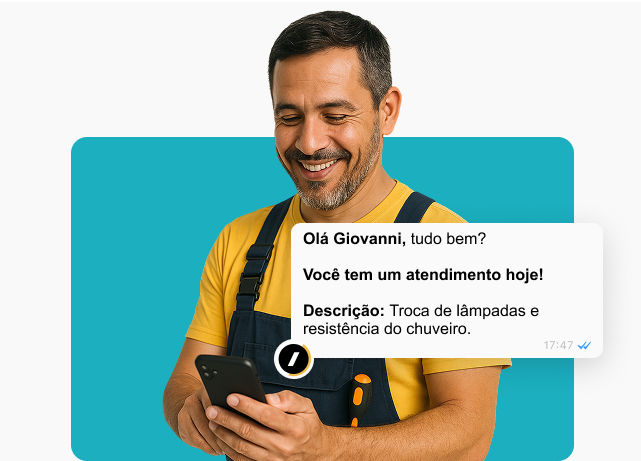 Exemplo de profissional usando o Robozin