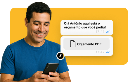 Exemplo de profissional usando o Robozin